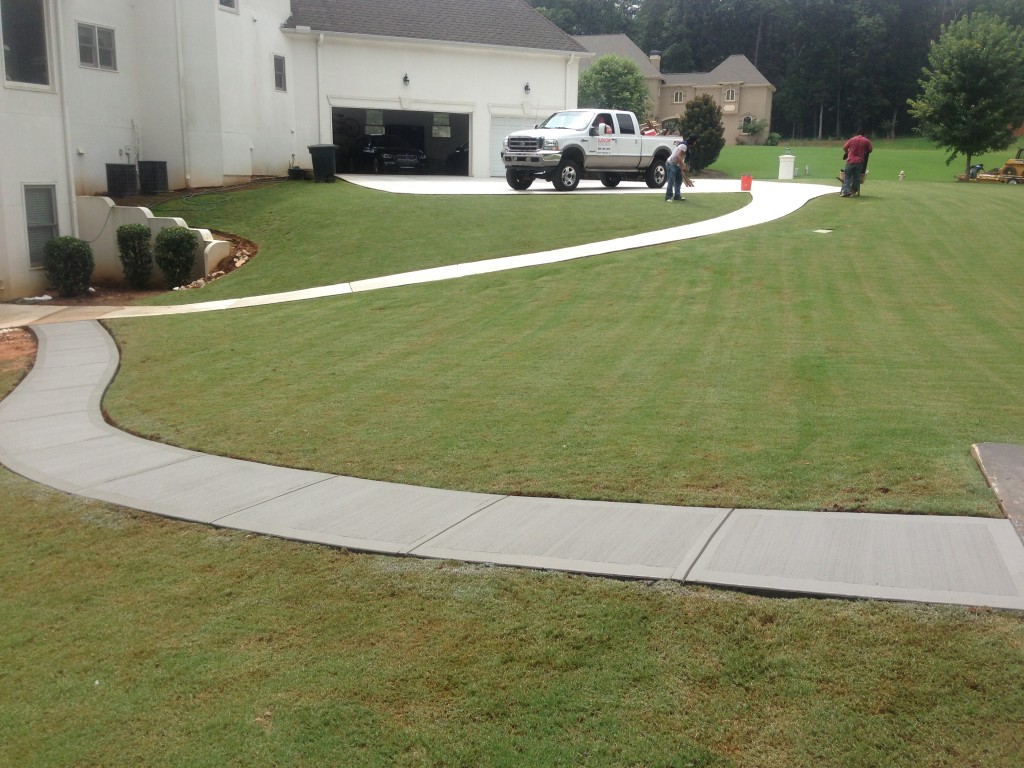 concrete walkway convigton la